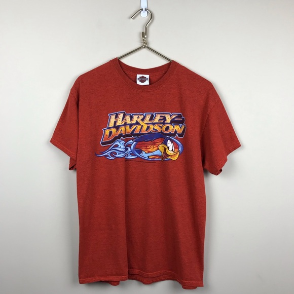 Harley-Davidson Other - Harley Davidson Looney Tunes Tshirt Orange Sz L